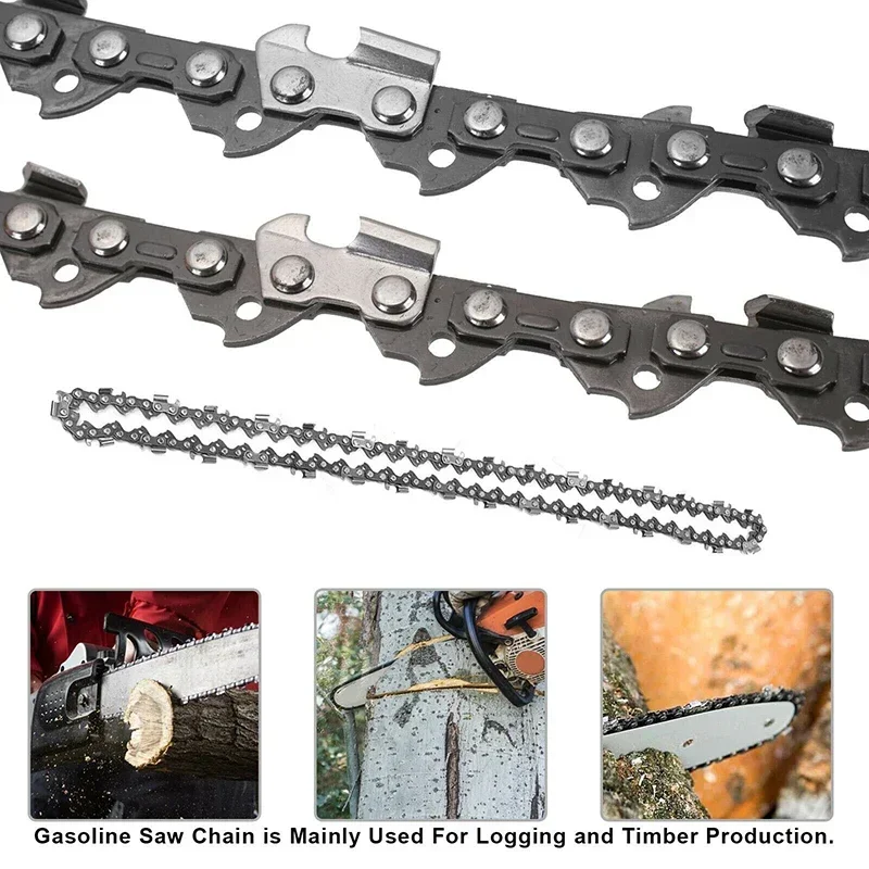 

14-дюймовая цепь для бензопилы 3/8 дюйма LP 0,050 дюйма Калибр 26 резак 0,050 дюйма Калибр цепная пила 52 приводные звенья Замена аксессуара для электрической пилы