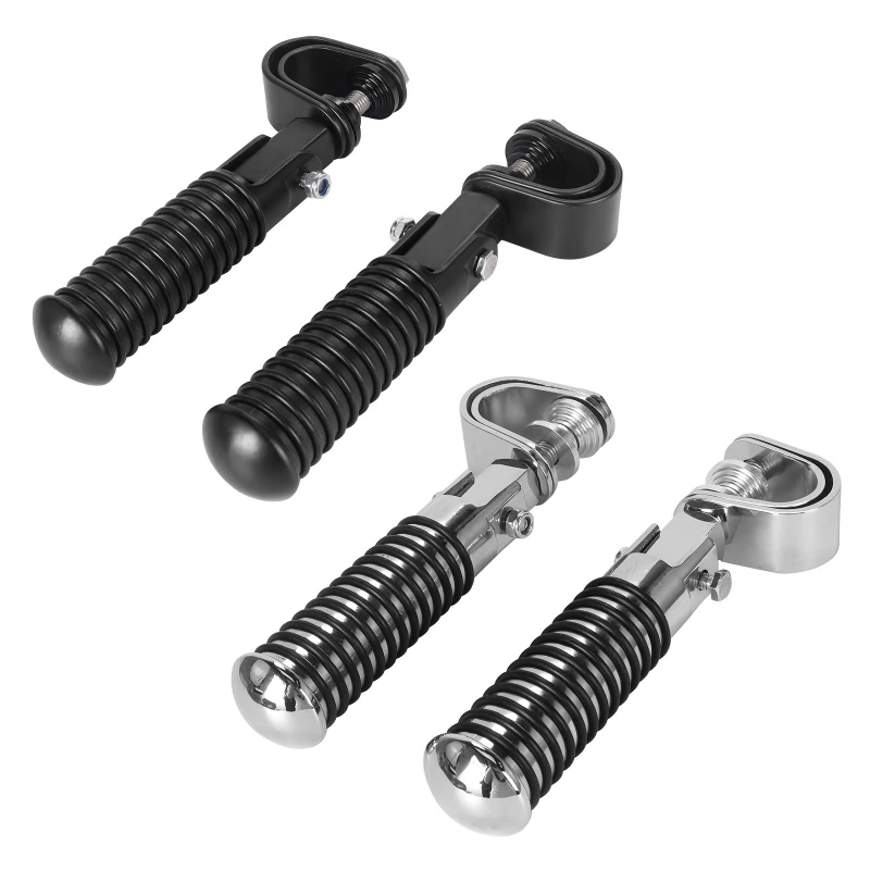 

Harley Custom Footpegs: Foldable Aluminum Alloy Anti-Slip Footpegs with Clamp Mounting Bracket Custom Foldable Footpegs