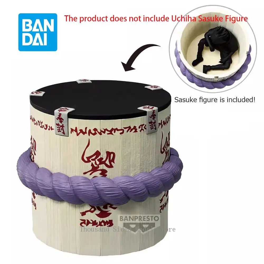 

Banpresto Original NARUTO Figlife Uchiha Sasuke's Coffin 10Cm Coffin Bucket Pen Holder Storage Box For Collecting Ornaments