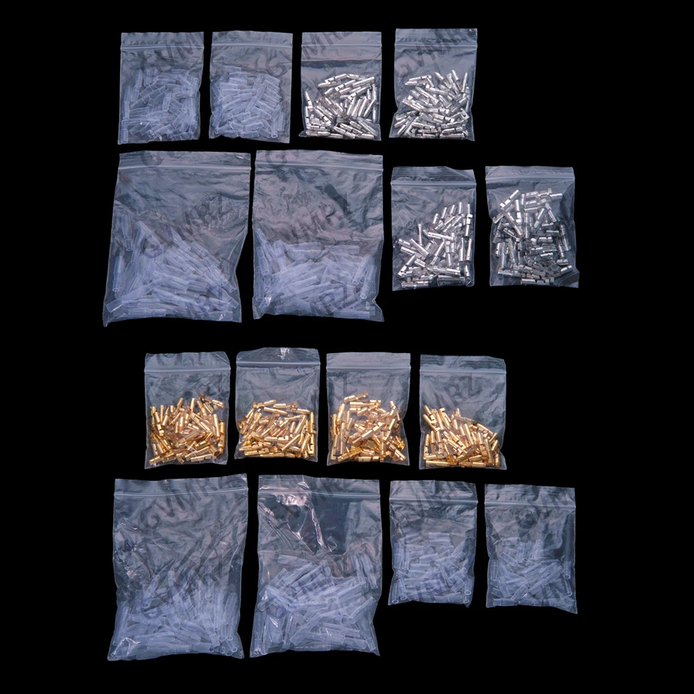 100 sets of sheathed 4.0 bullet-shaped male and female quick-connect wire connectors and cold-pressed terminals