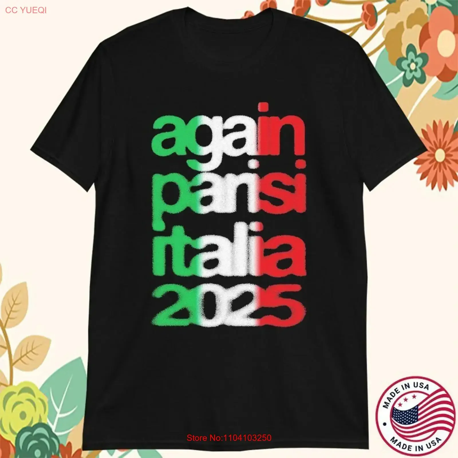 Fred Again Parisi Italia For Fan T shirt S to 5XL UR583 vintage Washed homme graphic Soft Stylish Unisex Breathable streetwear