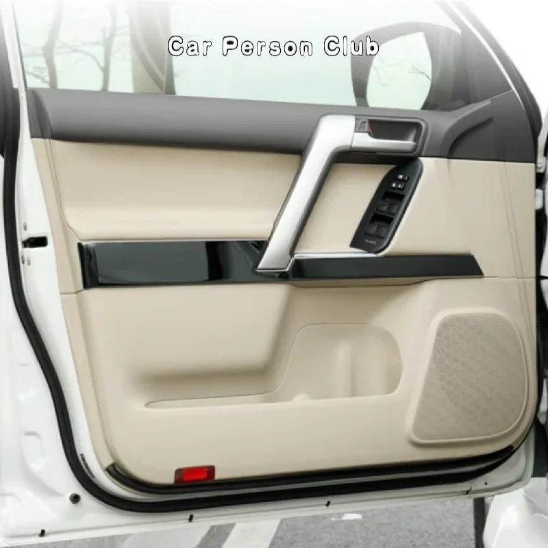 Stainless Car Interior Door Plate Decoration Panel Trims For Toyota Land Cruiser Prado FJ150 LC150 2010-2023 Cover Accessories