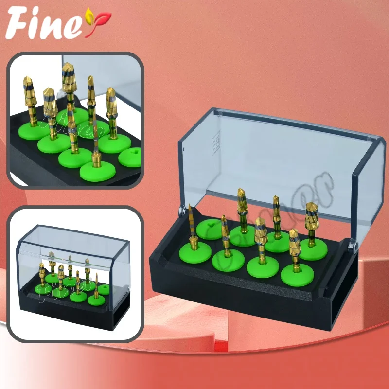 

Finer 7 шт. короткие стоматологические боры для оссексуалов, сверла для зубных имплантатов, сверла для резки костей, расширяющиеся сверла для синус-лифтинга