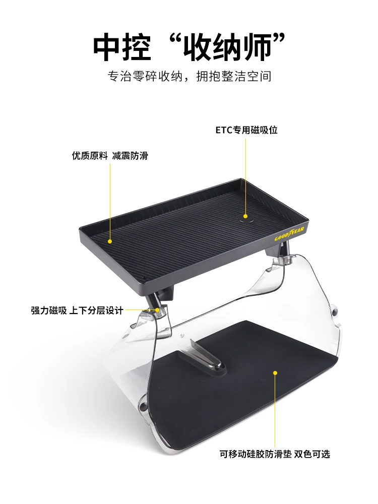 Central Control Storage Box for Tesla Modely3 Magnetic Tissue Storage Box