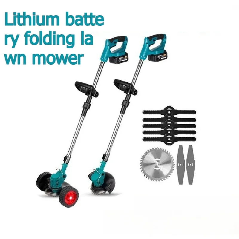 

2025 New Household Garden Electric Lawn Mower, Lawn Trimmer, Automatic Release Rechargeable Garden Lawn Trimmer