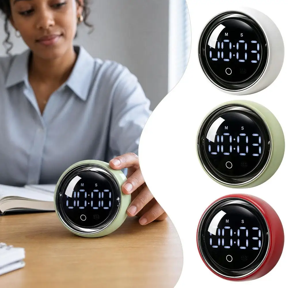Large LED Digital Kitchen Timer Magnetic Countdown Countup Timer Home Classroom Fitness Teaching Cooking Accessory