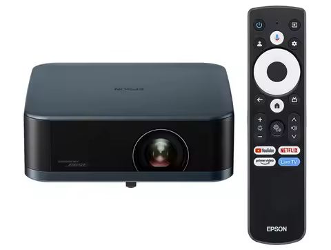 Projetor Portátil Smart Epson Life Studio EF-62N LED 4K 700 Lumens 3LCD Wi-Fi Bluetooth USB HDMI Azul Marinho - Bivolt
