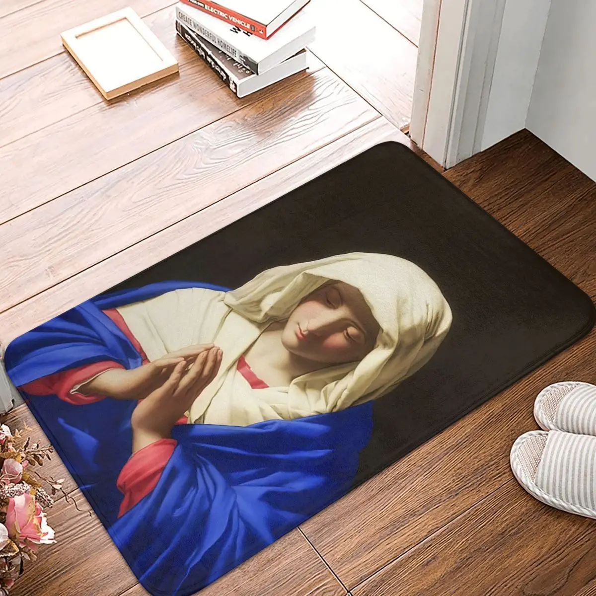 Our Lady Of Guadalupe Virgin Mary Mexican Doormat Kitchen Entrance Home Floor Mat Anti-slip Carpet Rug for Bedroom Footpad Mats