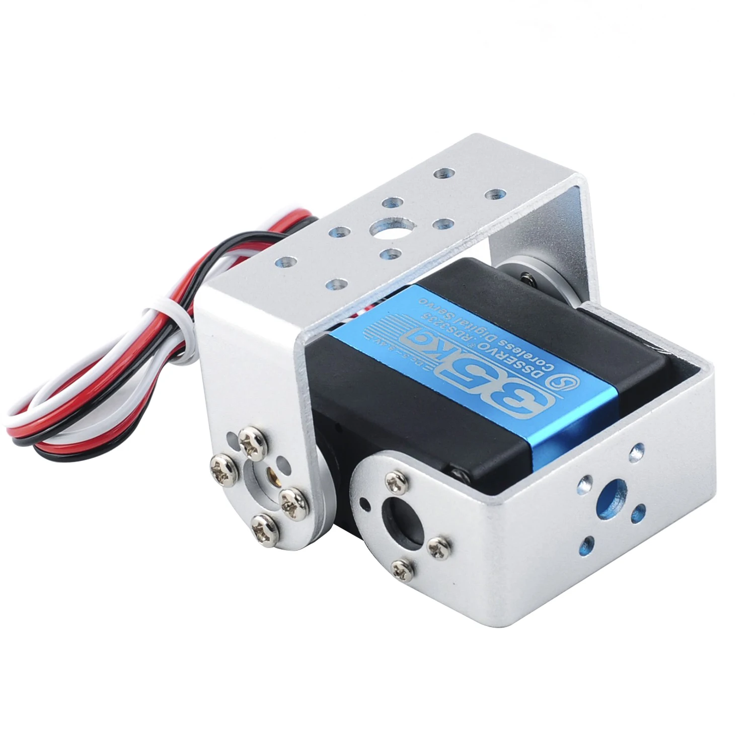 5PCS RDS3235 Digital Servo Robot Servo Coreless Motor 35KG High Torque Metal Gear U-Shaped Servo Bracket Arm Plate 180/270Degree