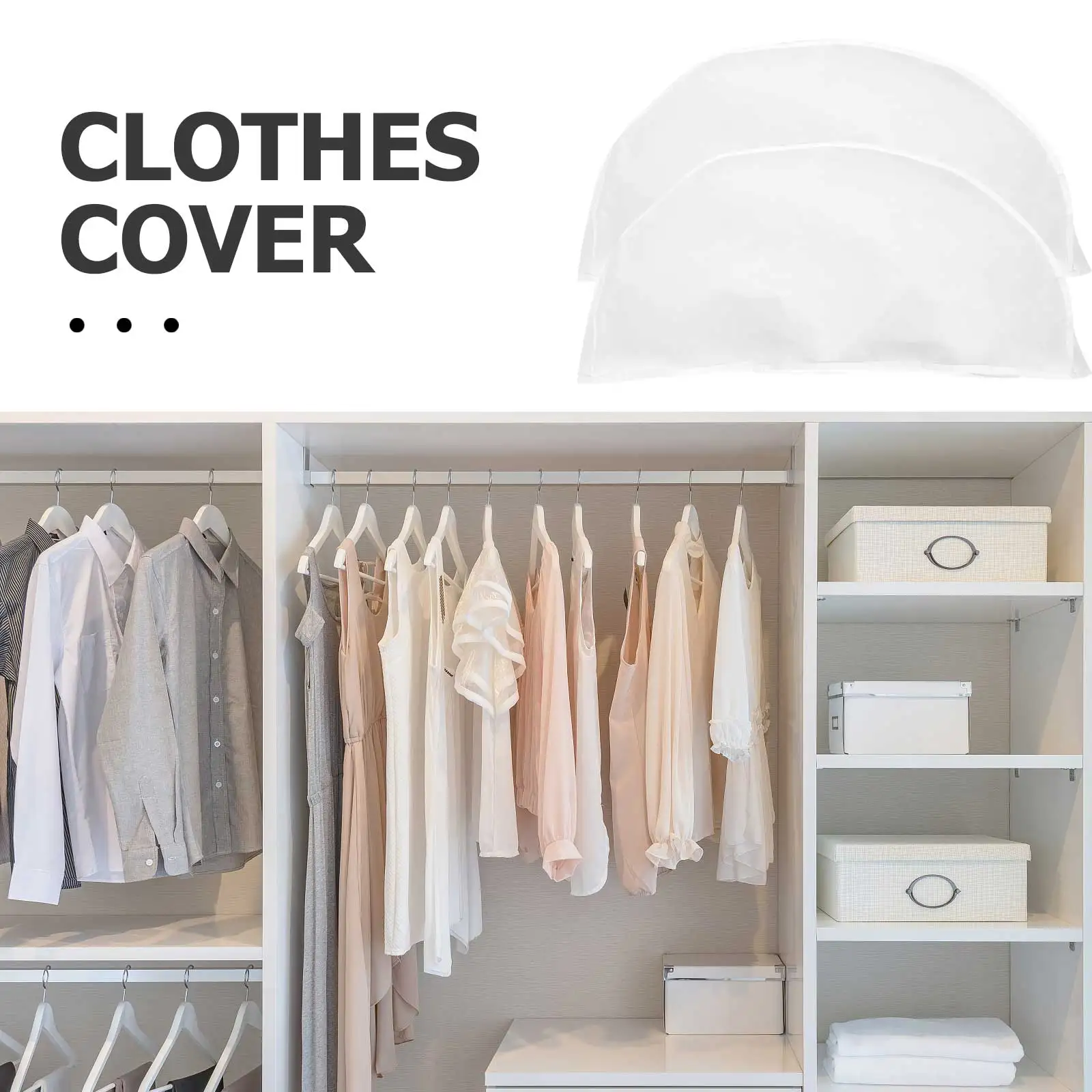 

5Pcs Multipurpose Clothes Dustproof Protector Thick Transparent Garment Covers