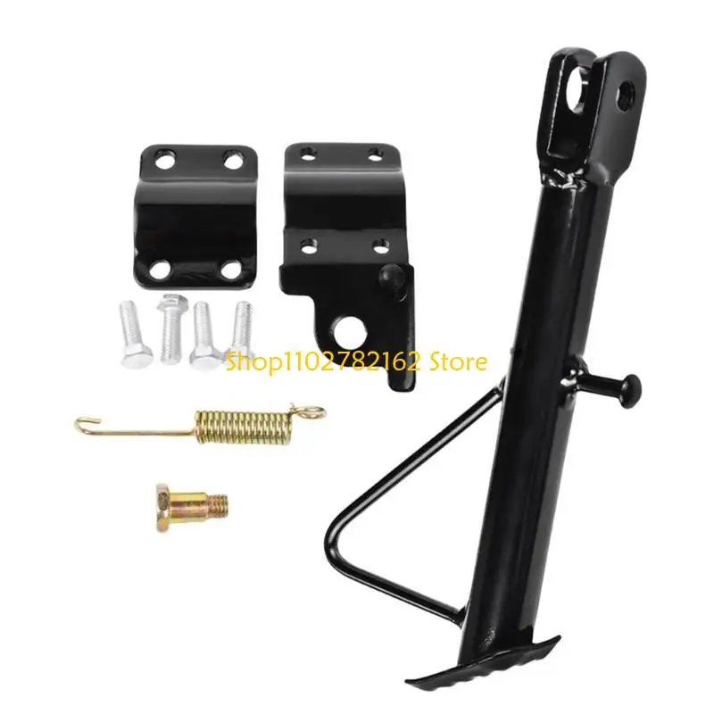 

547B 14-24cm Motorcycle Kickstand Modification Kickstand Universal Side Stand Replacement Support Stand for Most Motorbike