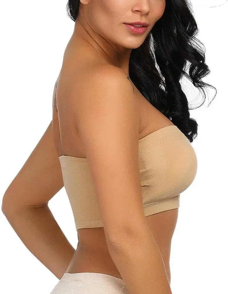 Fashion Sexy Womens Strapless Boob Tube Bandeau Top Bra