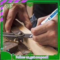 Reliable-10Pcs Deep Hole Marker Pen, Multi-Purpose Long Nib Deep Reach Marker Pen, Carpentry Plastic Metal Glass Marking Tool