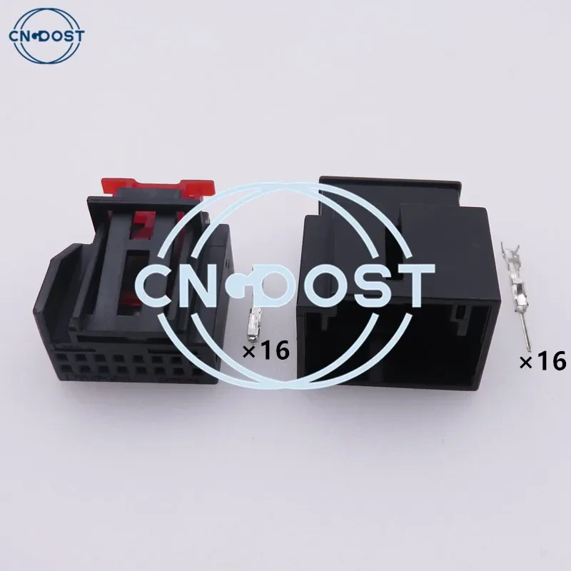 1 Set 16 Pin Auto Air Conditioning Control Panel Plug Rearview Mirror Connector AC Assembly For VW Audi 1K0972928 1K0 972 928