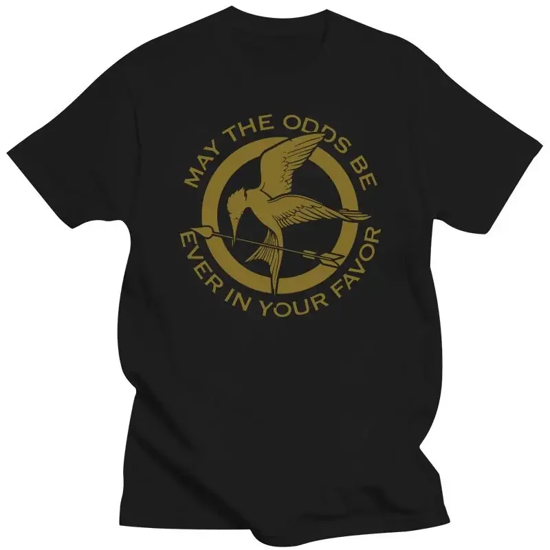 

New Women Cotton Short Sleeve T Shirt Hunger Games Odds Ever In Your Favor Womens T-Shirt Girls Tops Tee