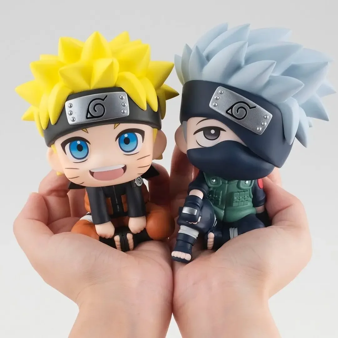 Naruto Anime Shinobi Kakashi Uchiha Itachi Merchandise Q-Version Actionfigur Sammlermodell Auto-Desktop-Ornament Spielzeug Geschenke