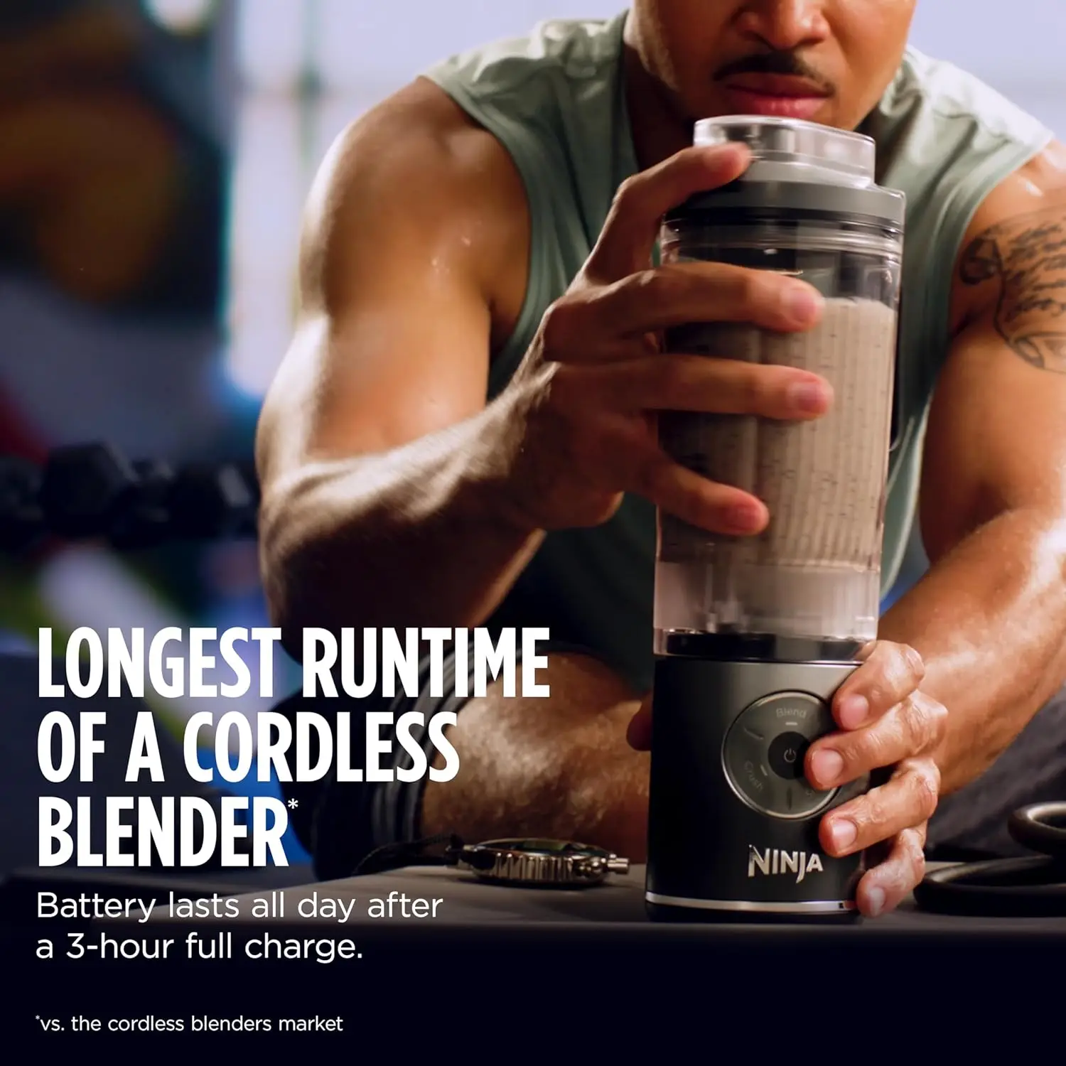Personal Blender with Twist & Go, Portable Smoothie Maker, Ice Crushing, 3 Programs, Cordless, 22oz Removable Cup, Dishwasher Sa
