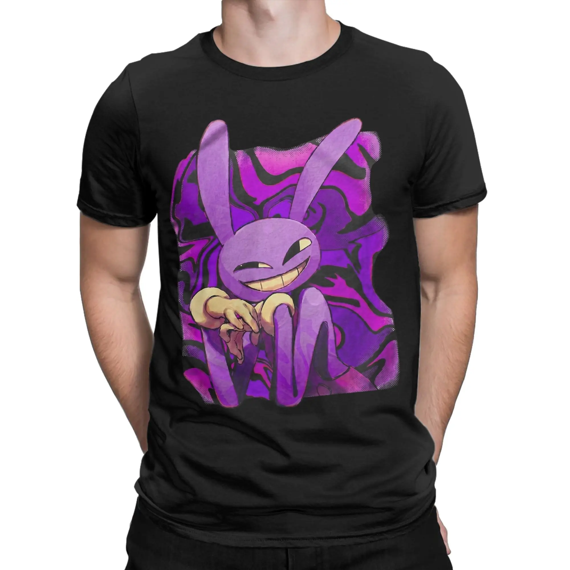 JAX Cartoon Digitals Circus T-Shirt Men 100% Cotton Tees Crewneck Short Sleeve T Shirt Gift Idea Clothes