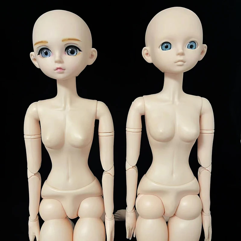 New 60cm DIY Doll Makeup Doll Head or Whole Doll Female BJD Doll 21 Joints Movable 3D Eyes Doll Toy Girls Gift Doll Model