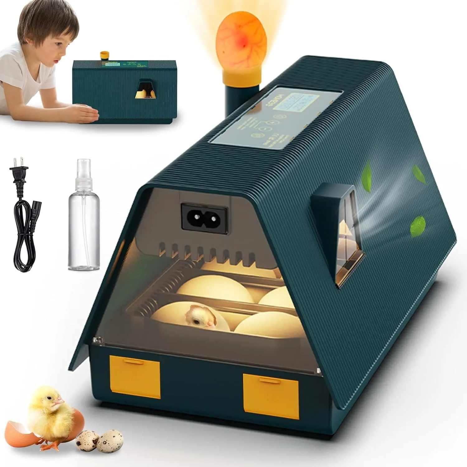

Fully Automatic Digital Egg Incubator LED Turning Chicken Duck Egg Poultry
