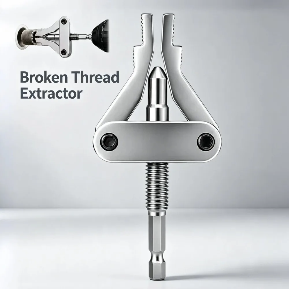 Broken Thread Extractor Pipe Extractor Tool Hex Shank Drill Powered Pipe Fitting Remover For 1/2 3/4 1 Inch Plumbing Pipe