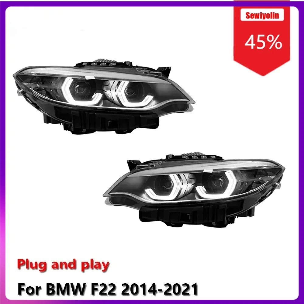 

Sewiyolin Car LED Lamp Headlight Light Assemblies For BMW F22 2014-2021 Auto Fog DRL Brake Turn Signal Lamp