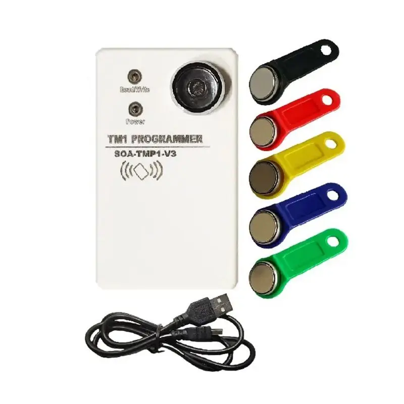 ZIZI TM1 RFID Copier Duplicator Handheld RW1990 TM1990 TM1990B Ibutton DS-1990A 125Khz EM4305 T5577 EM4100 TM Card Reader
