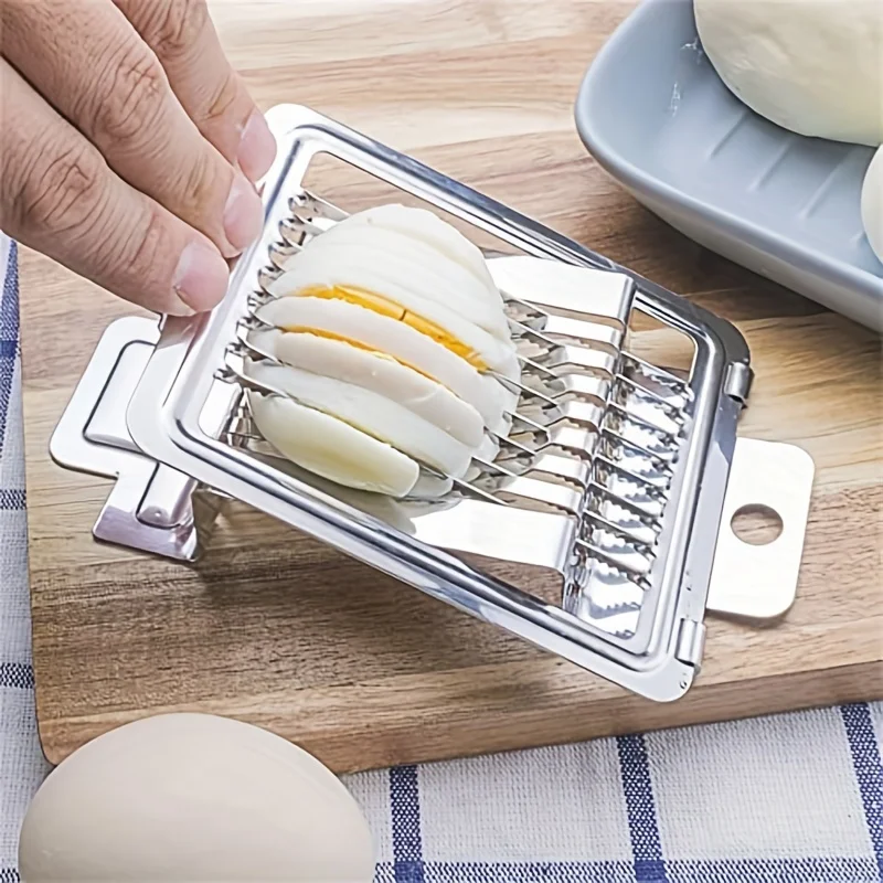 1PC egg cutter Multi-functional kitchen household stainless steel fancy egg slicer Pine egg lunch meat fruit vegetable slicer