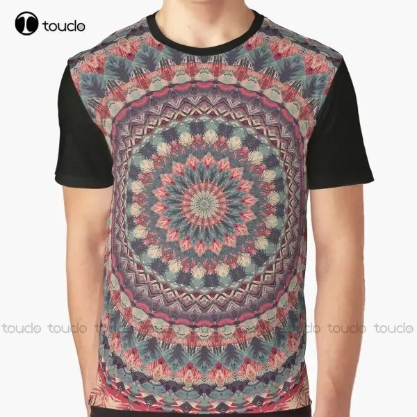 Mandala 126 Graphic T-Shirt Custom Aldult Teen Unisex Digital Printing Tee Shirts Custom Gift Xxs-5Xl Streetwear