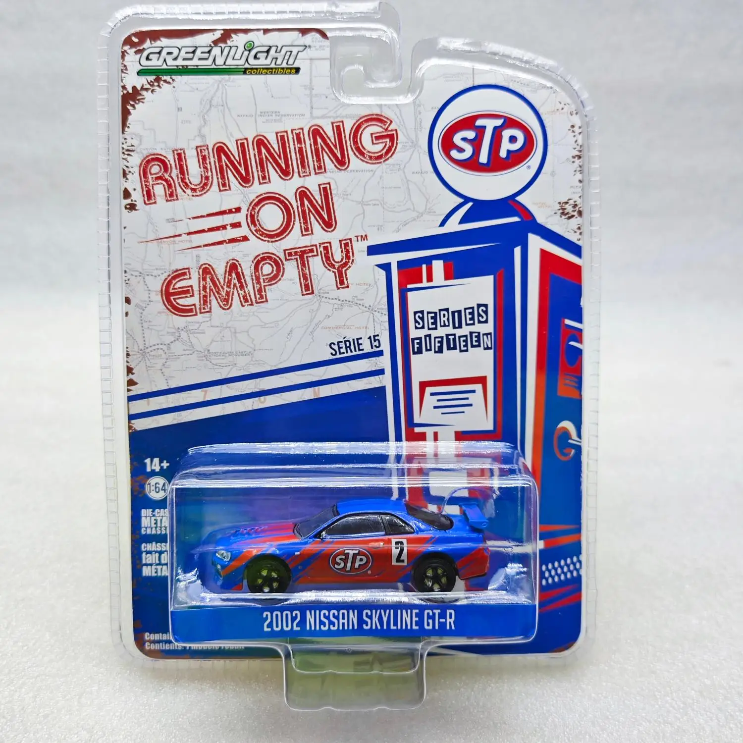 Green Light 1:64 Runs On The Empty Series 15-2002 Nissan Skyline GT-R (R34) - STPCar Model Alloy Model Collectibles Children's G