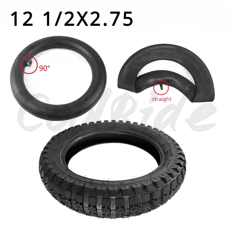 Off-Road Inner Tube Outer Tires12 1/2x2.75 , 12-inch Super Wear-Resistant Tire for Electric Vehicle, Mini Motorcycle Tyre Parts