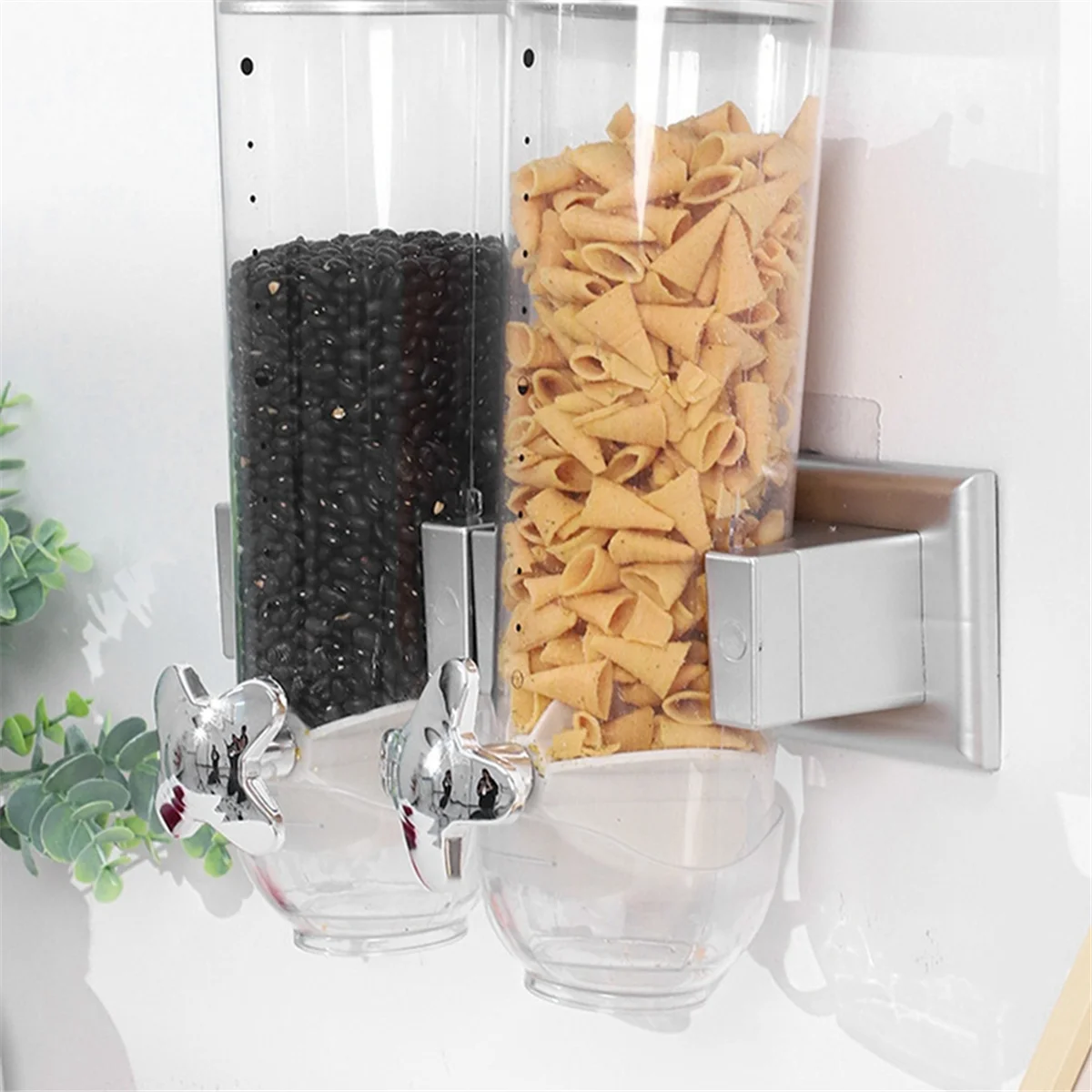 Food Jar Dispenser Safe Airtight High Capacity Grains Cereal Bucket Dispenser for Kitchen Food Storage Cereal Bucket A-T33C