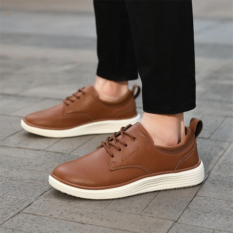 

Men's Lightweight Artificial Leather Dress Oxfords Casual Shoes Fashionable Comfortable Walking Sneakers
