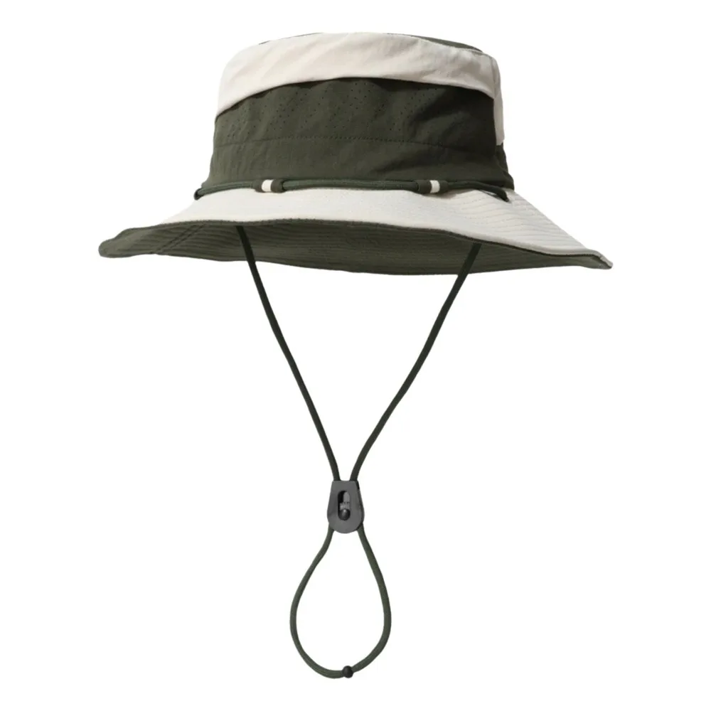 Color Blocking Sun Protection Bucket Hat Adjustable Big Brim Sunscreen Fisherman Hat Korean Style Quick Drying Sun Hat Women