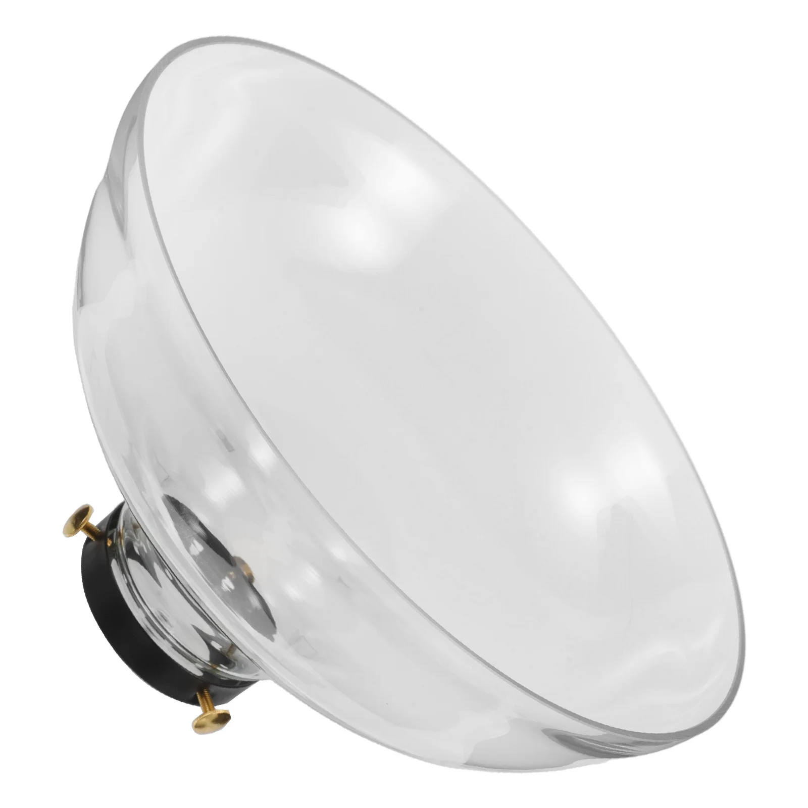 

Hand-Blown Clear Glass Shade Funnel Design Heat-Resistant Borosilicate Lampshade for Table Lamps Easy to Clean Decorative