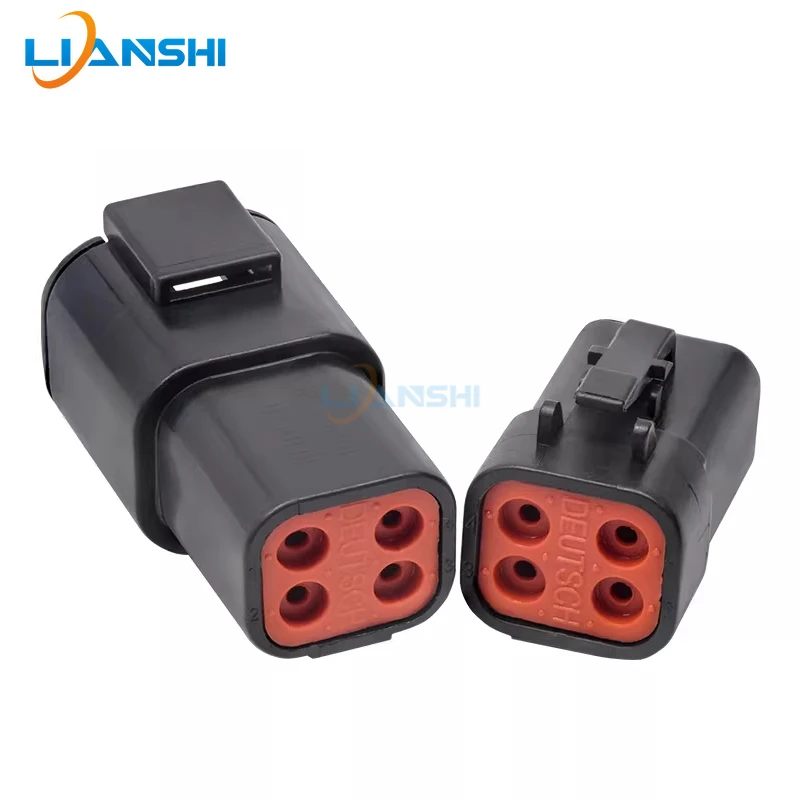 

DTP04-4P-E004 DTP06-4S-E004 4 Pin High Current Waterproof Automotive Connector Male Female Plug Kit