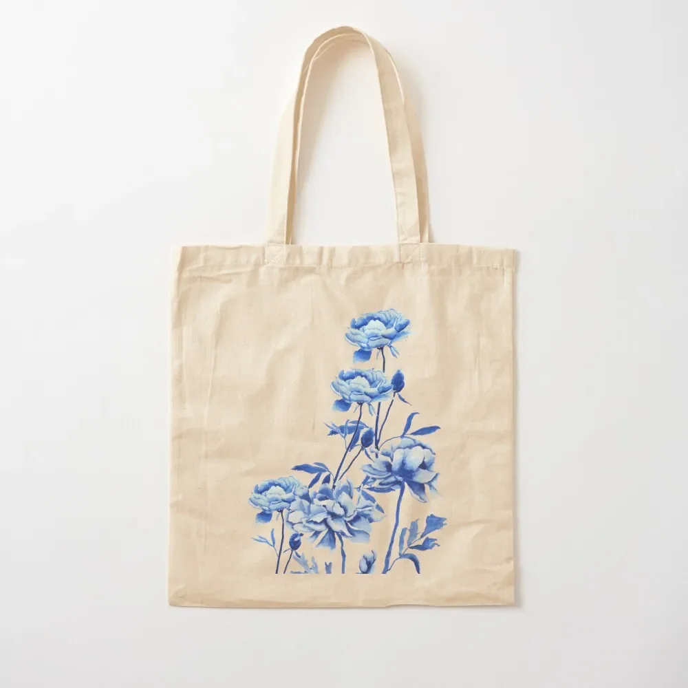 blue peony arrangement Tote Bag canvas tote Cloth bags shopper bags for women canvas bags