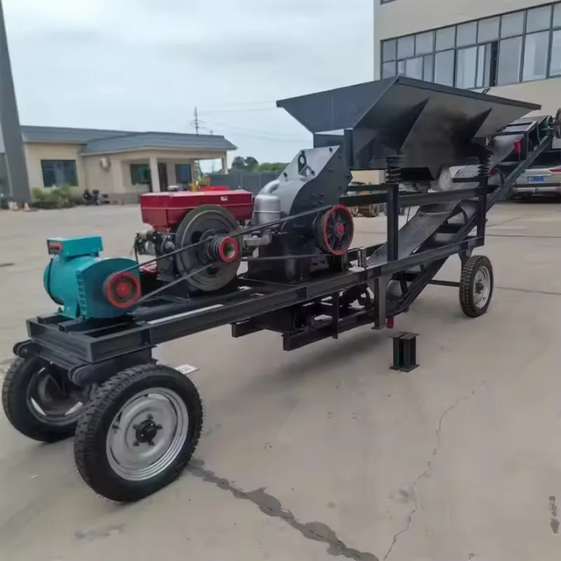 Customize Mobile Diesel Hammer Crusher Hotselling Product Manufacturer Direct Sales High Quality Crushing and Mineral Processing