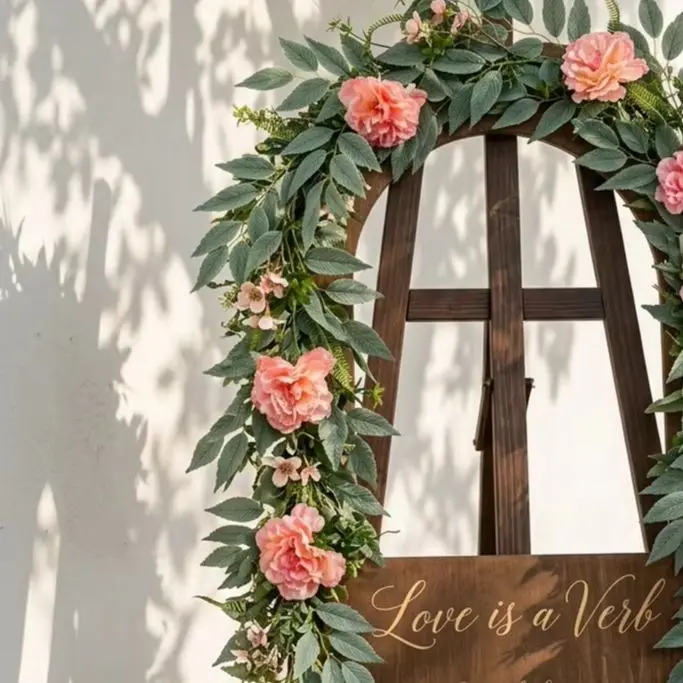 Artificial Eucalyptus Vine Garland 175cm Faux Greenery For Wedding Table Chair Decor Party Backdrop, Simulation Plants