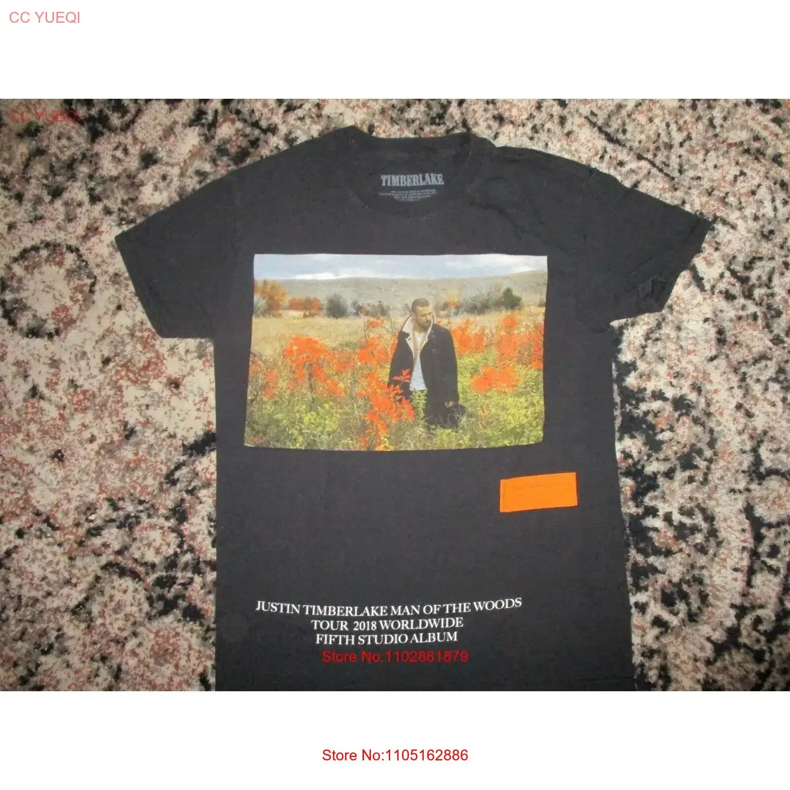 JUSTIN TIMBERLAKE CONCERT T SHIRT 2018 Man of Woods Tour Adult SMALL vintage Washed Unisex Soft Versatile designer clothes