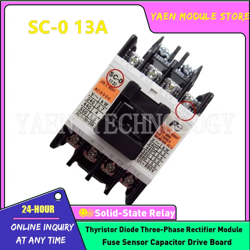 

Contactor SC-03 11A SC-0 13A AC 220V AC 380V AC 110V DC24V DC110V 13NO 21NC