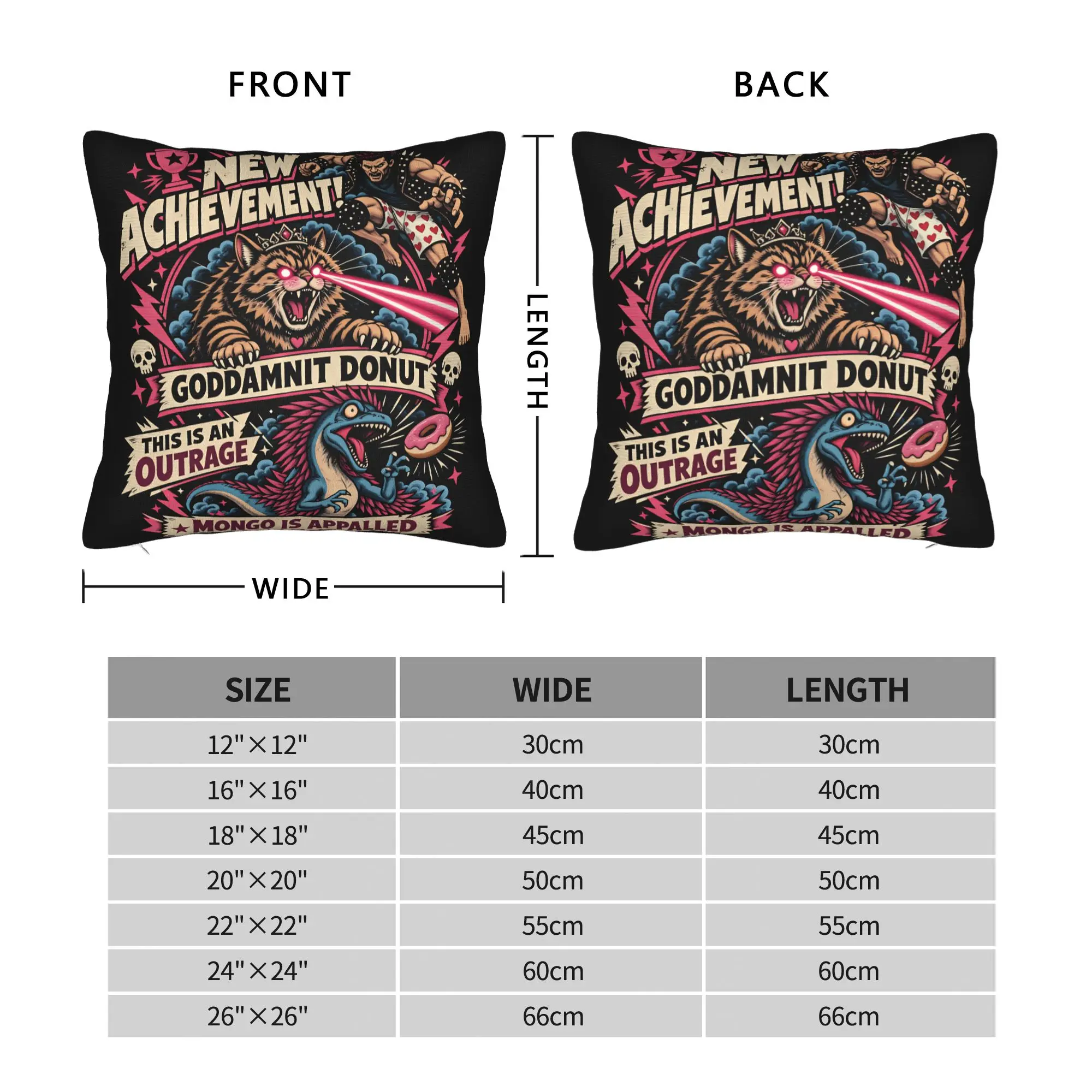 Dungeon Crawler Carl New Achievement Goddamnit Donut Mongo Is Appalled Dcc Pillowcases  Funny Pillow Case Comfy Pillow Cover