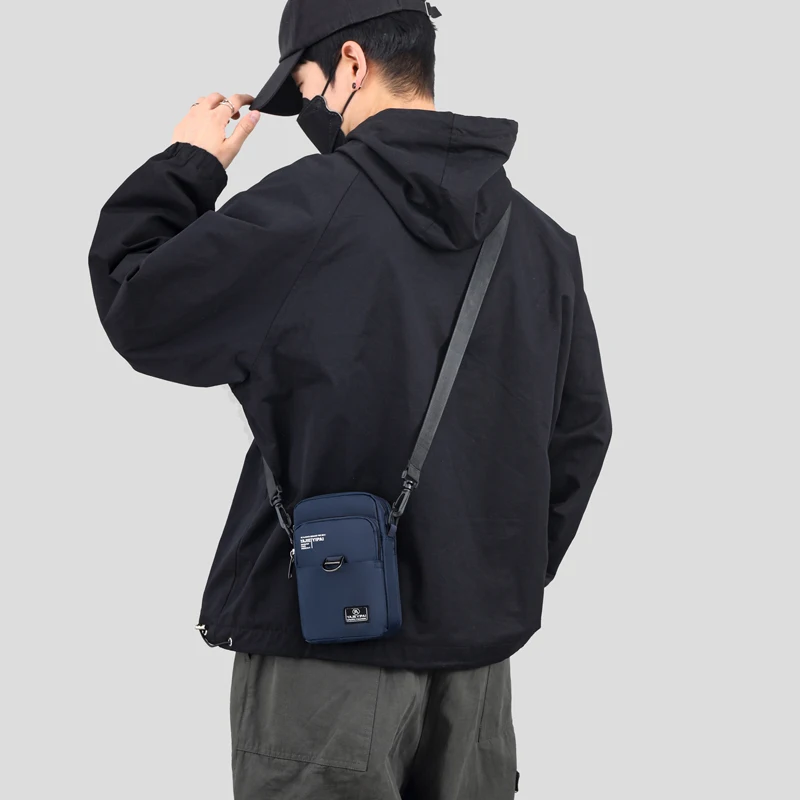 Sport-Geldbörse, Handytasche, Umhängetasche, Tasche, Gürtel, Handtasche, Geldbörse, Münzbörse, Retro-Schlüsselhalter, kleine Geldtasche – Detail 5
