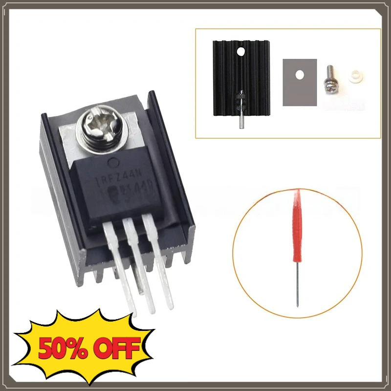 5A 60V TIP120 Transistor NPN Darlington Type with Heat Dissipation & Insulation Accessories