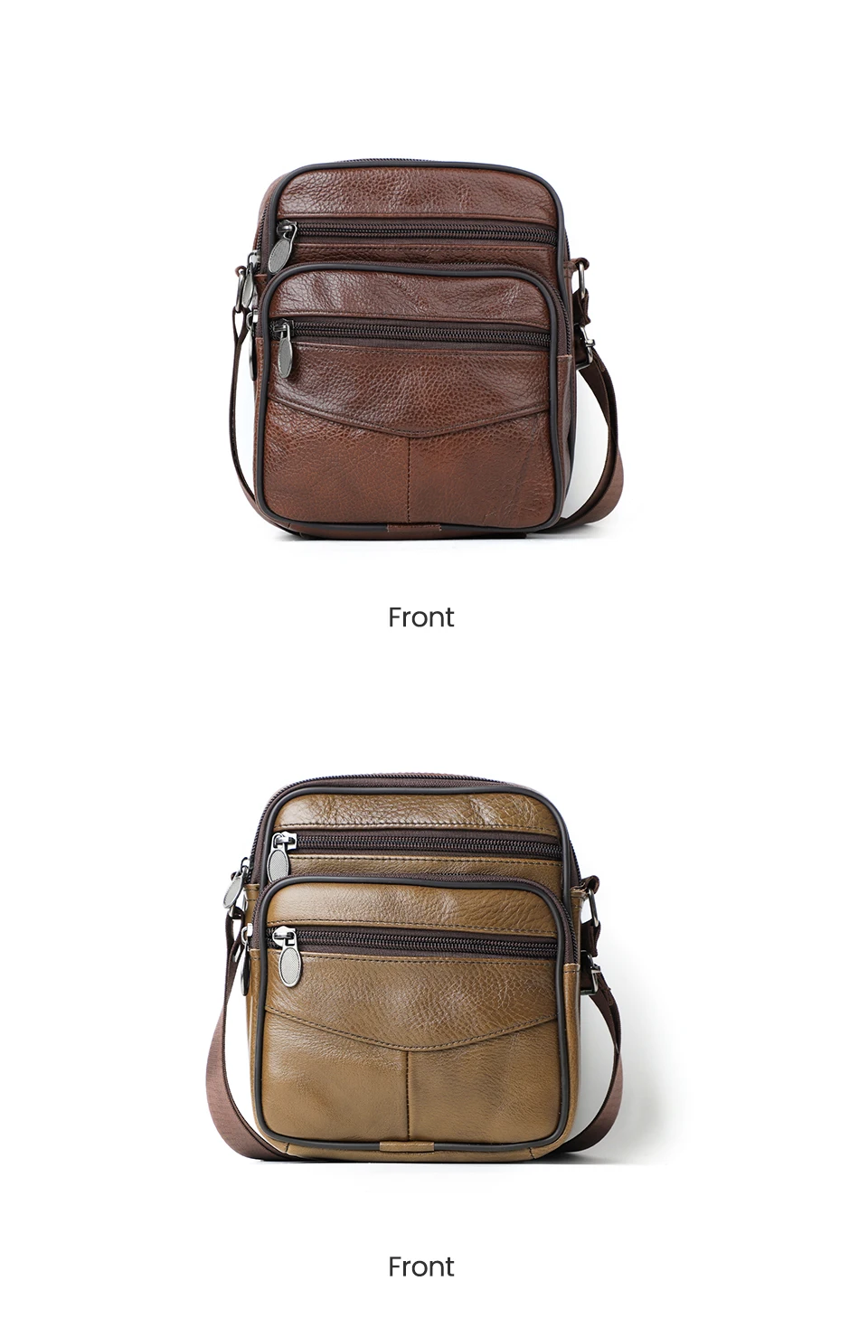 JOYIR Echtes Leder Männer Umhängetaschen Trendy Casual Schulter Tasche für Männer Hohe Qualität Messenger Sling Taschen Satchel Tasche – Detail 6