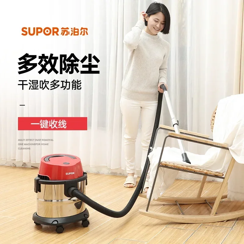 220V Powerful Wet and Dry Barrel Vacuum Cleaner for Home and Commercial Use