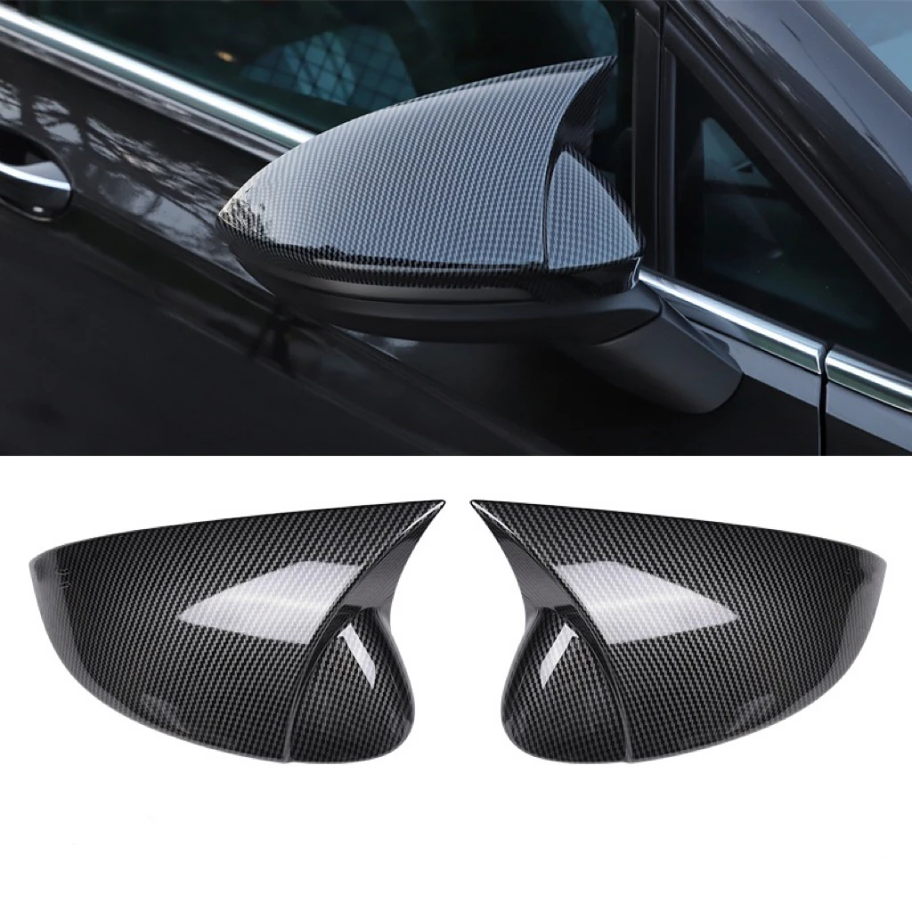 Rearview Mirror Cover Trim  Fit For VW Volkswagen Golf 8 MK8 GTE GTD GTI R-Line 2020~2022  Side Mirror Cover Caps