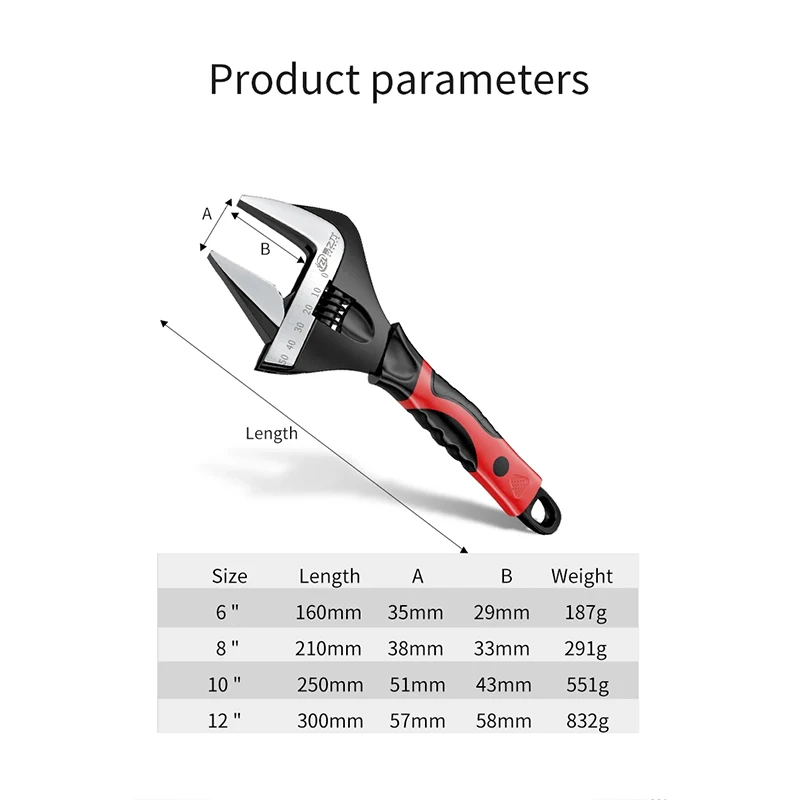 Adjustable Wrench Stainless Steel Universal Spanner Mini Nut Key Hand Tools