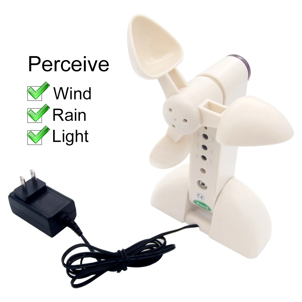 

Original A-OK Smart Wind Light Rain Sensor RF Switch 433Mhz Universal Remote Control Automatic Close Open Awning Home Assistant