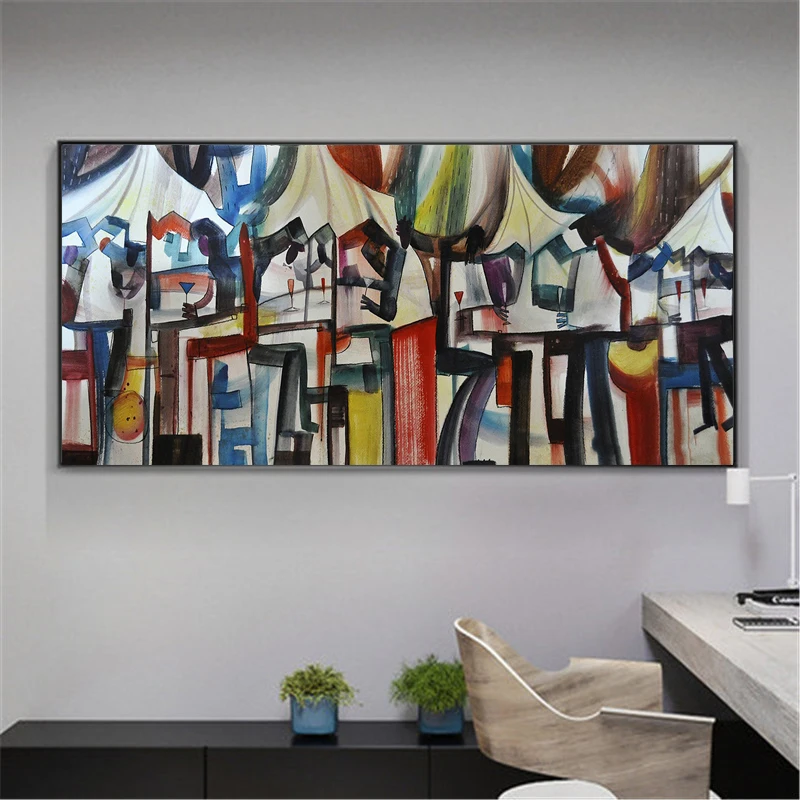 

Urban Cocktail Posters and Prints Canvas Painting Modern Abstract Art Hang In The Living Room Wall Art Picture Home Decoration